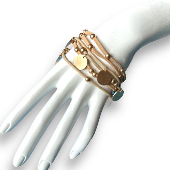 Plunder Design Scarlett Bracelet Multi-Strands Cord - Picture 2 of 8